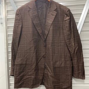Men's Brown Plaid Blazer
